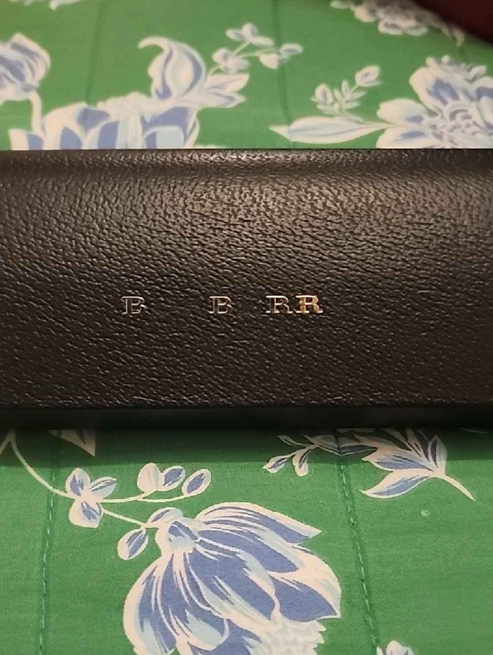 Burberry Black Eyewear Case with Gold Logo